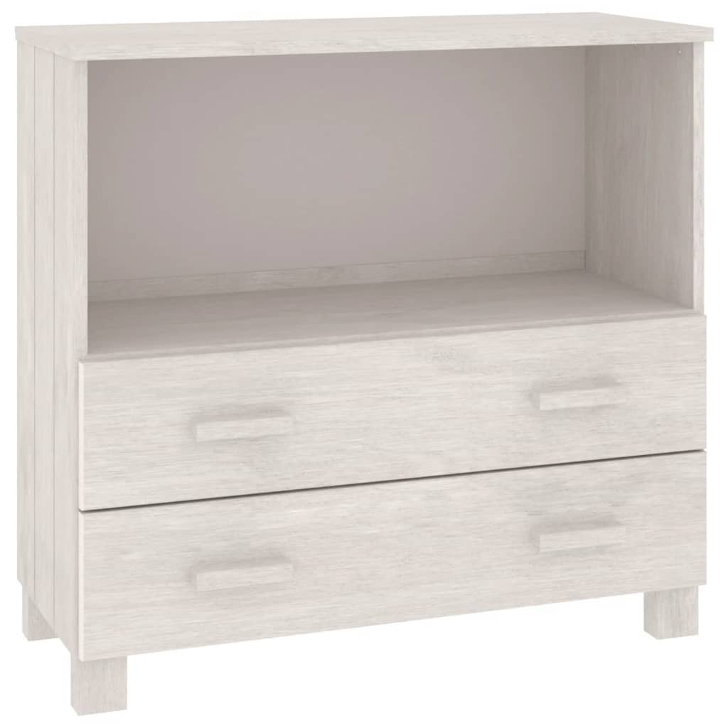 Sideboard HAMAR White 33.5"x13.8"x31.5" Solid Wood Pine