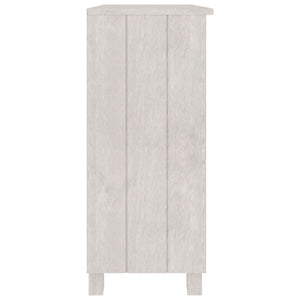 Sideboard HAMAR White 33.5"x13.8"x31.5" Solid Wood Pine