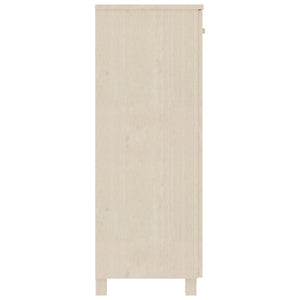 Shoe Cabinet HAMAR Honey Brown 33.5"x15.7"x42.5" Solid Wood Pine