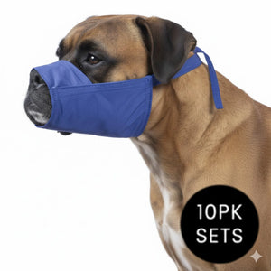 10 Pack Quick Muzzle for Dogs - Blue XXS 1