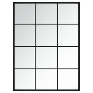 Wall Mirror Black 31.5"x23.6" Metal