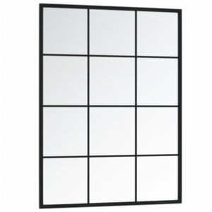 Wall Mirror Black 31.5"x23.6" Metal