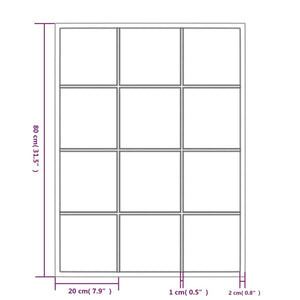 Wall Mirror Black 31.5"x23.6" Metal