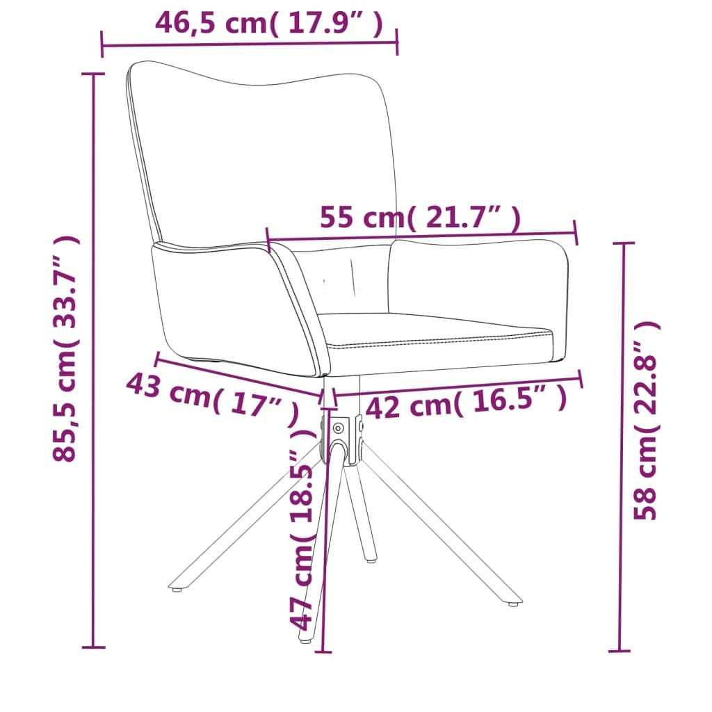 Swivel Dining Chairs 2 pcs Black Velvet