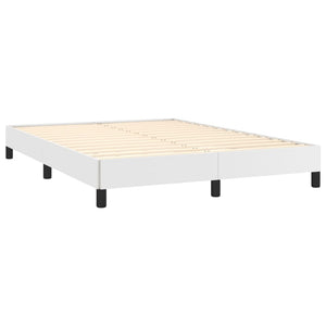 Bed Frame without Mattress White 53.9"x74.8" Full Faux Leather