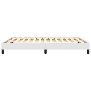Bed Frame without Mattress White 53.9"x74.8" Full Faux Leather