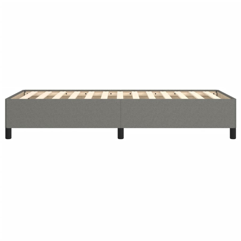Bed Frame without Mattress Dark Gray 39.4"x74.8" Twin Fabric