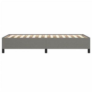 Bed Frame without Mattress Dark Gray 39.4"x74.8" Twin Fabric