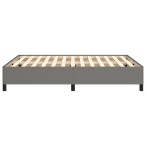 Bed Frame without Mattress Dark Gray 59.8"x79.9" Queen Fabric