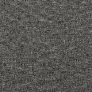 Bed Frame without Mattress Dark Gray 59.8"x79.9" Queen Fabric