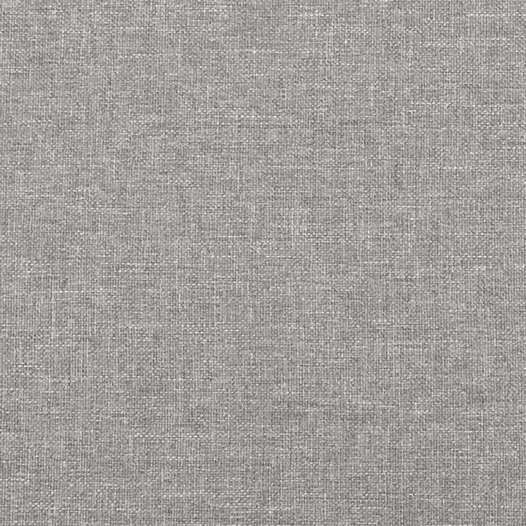 Bed Frame without Mattress Light Gray 53.9"x74.8" Full Fabric