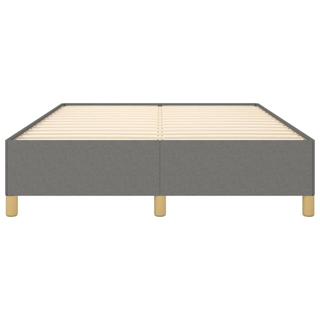 Bed Frame without Mattress Dark Gray 53.9"x74.8" Full Fabric