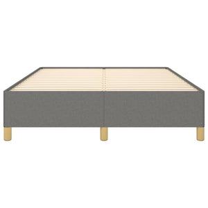Bed Frame without Mattress Dark Gray 53.9"x74.8" Full Fabric
