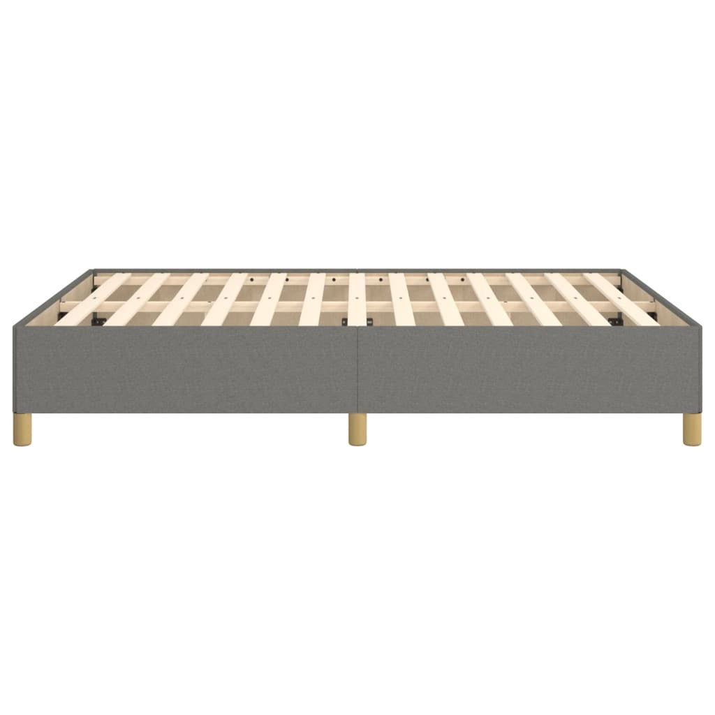 Bed Frame without Mattress Dark Gray 53.9"x74.8" Full Fabric