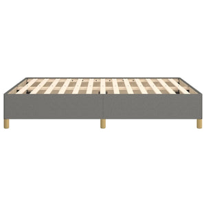 Bed Frame without Mattress Dark Gray 53.9"x74.8" Full Fabric