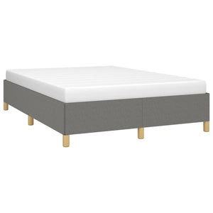 Bed Frame without Mattress Dark Gray 59.8"x79.9" Queen Fabric