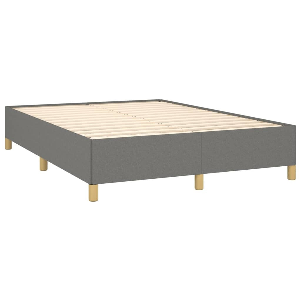 Bed Frame without Mattress Dark Gray 59.8"x79.9" Queen Fabric