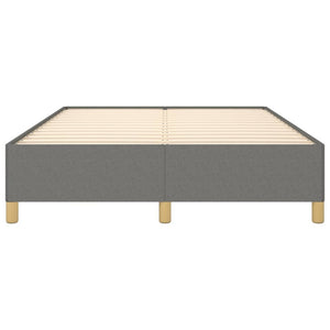Bed Frame without Mattress Dark Gray 59.8"x79.9" Queen Fabric