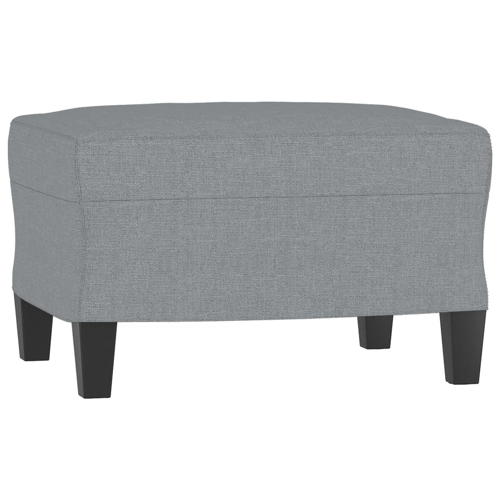 Footstool Light Gray 23.6"x19.7"x16.1" Fabric