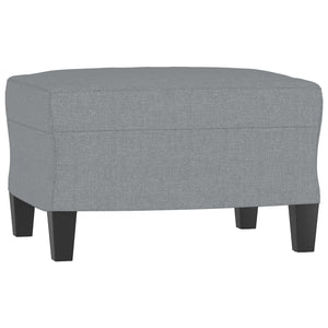 Footstool Light Gray 23.6"x19.7"x16.1" Fabric