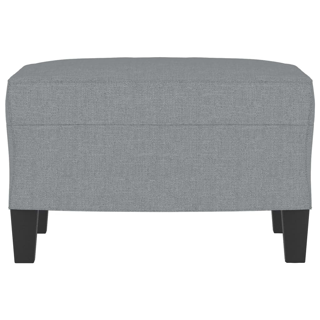 Footstool Light Gray 23.6"x19.7"x16.1" Fabric