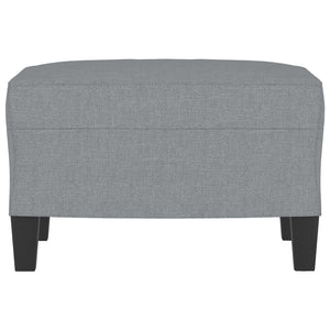 Footstool Light Gray 23.6"x19.7"x16.1" Fabric