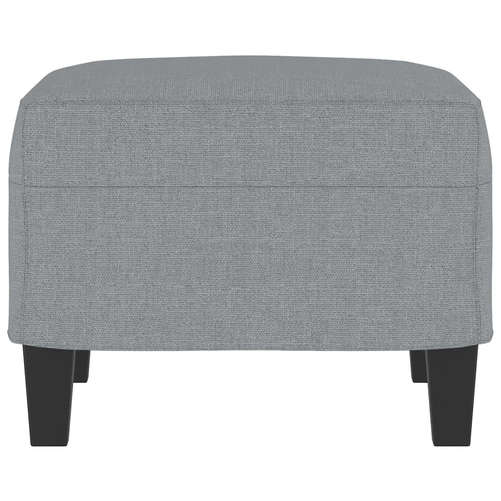 Footstool Light Gray 23.6"x19.7"x16.1" Fabric