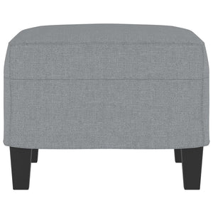 Footstool Light Gray 23.6"x19.7"x16.1" Fabric