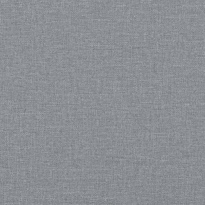 Footstool Light Gray 23.6"x19.7"x16.1" Fabric
