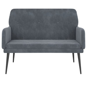 Bench Dark Gray 42.5"x31.1"x31.1" Velvet