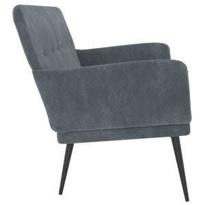Bench Dark Gray 42.5"x31.1"x31.1" Velvet