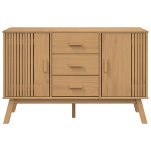 Sideboard OLDEN Brown 44.9"x16.9"x28.9" Solid Wood Pine