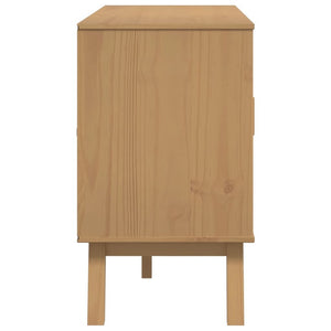 Sideboard OLDEN Gray and Brown 44.9"x16.9"x28.9" Solid Wood Pine
