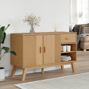 Sideboard OLDEN Brown 44.9"x16.9"x28.9" Solid Wood Pine