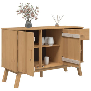 Sideboard OLDEN Brown 44.9"x16.9"x28.9" Solid Wood Pine