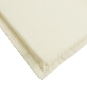 Sun Lounger Cushion Cream 70.9"x23.6"x1.6" Oxford Fabric