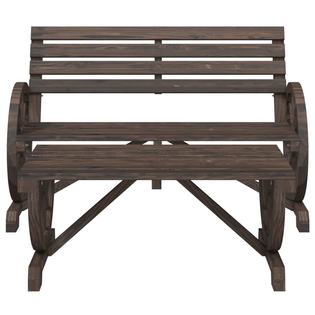 2 Piece Patio Lounge Set Solid Wood Fir
