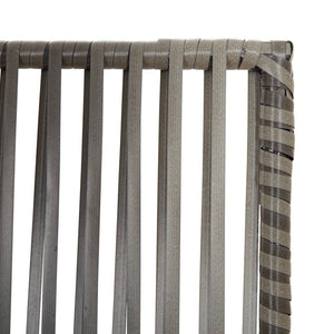Room Divider 4 Panels Gray Poly Rattan