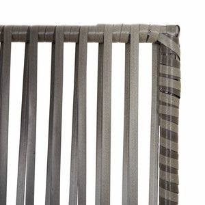 Room Divider 3 Panels Gray Poly Rattan