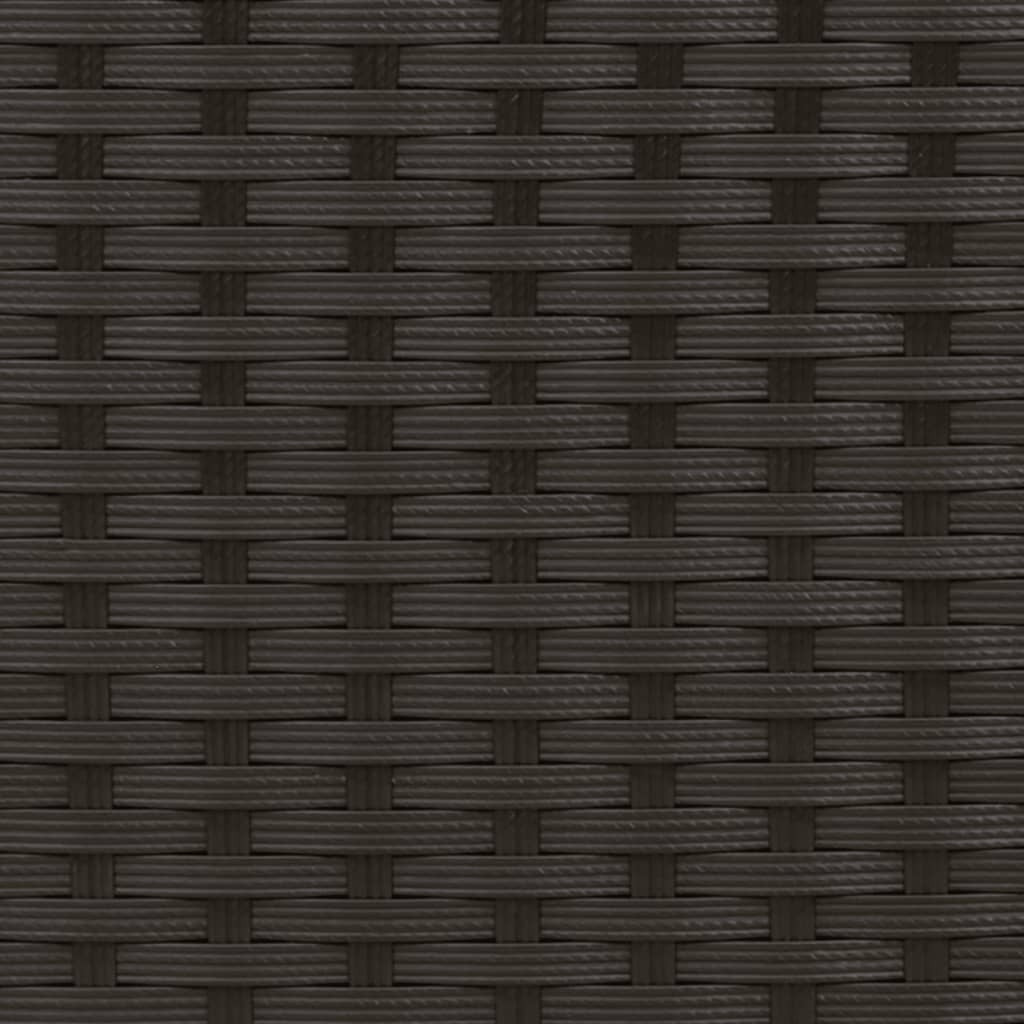Patio Sofa 2-Seater with Stools Black Poly Rattan