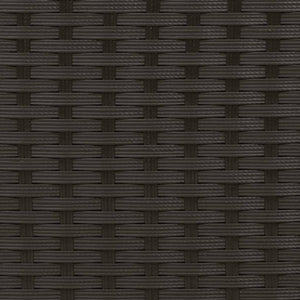 Patio Sofa 2-Seater with Stools Black Poly Rattan