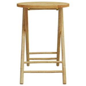 Folding Patio Table 21.7"x29.5" Bamboo