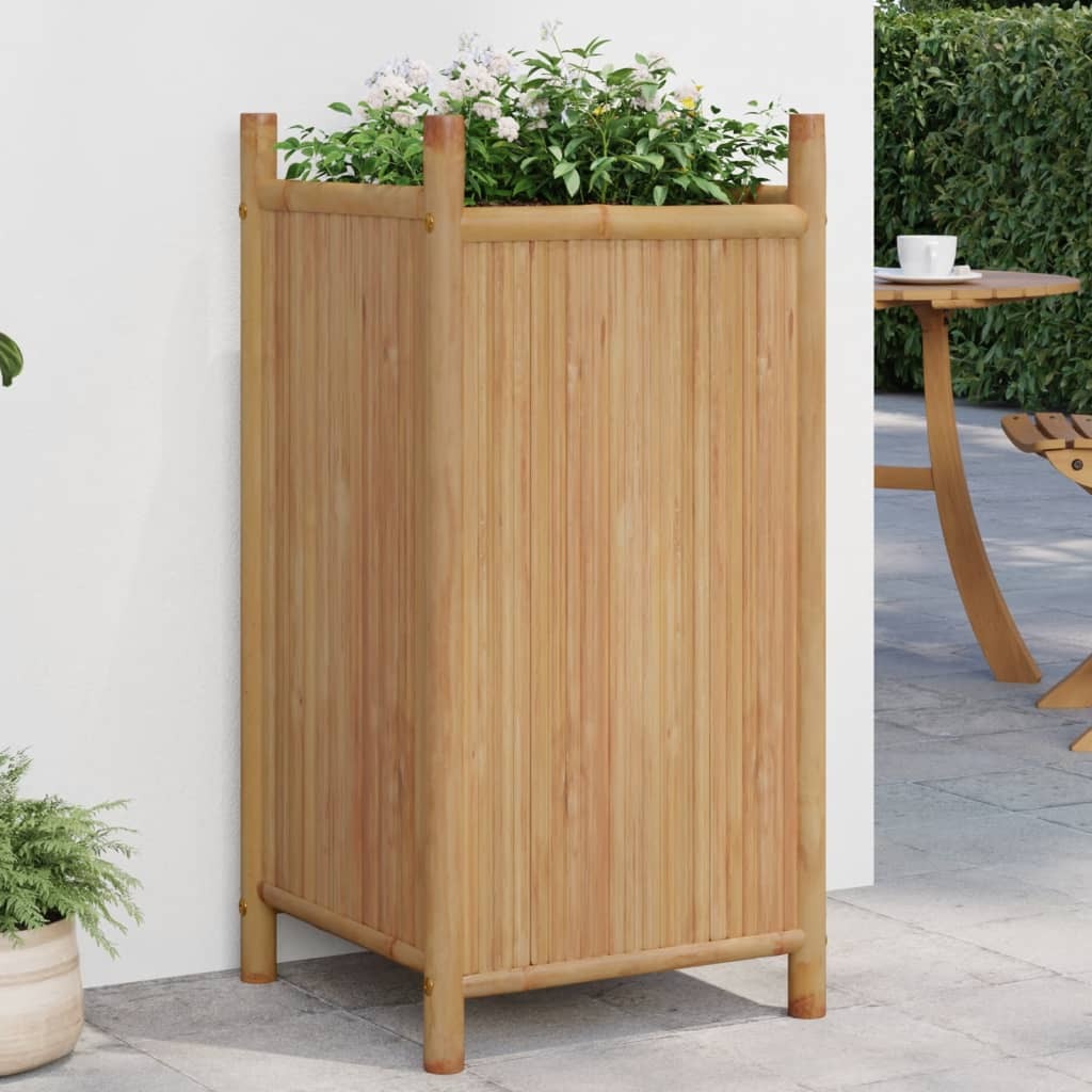 Planter 15.7"x15.7"x31.5" Bamboo