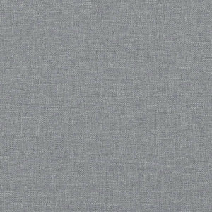 Bed Frame "Dover" Light Gray 59.8"x79.9" Fabric