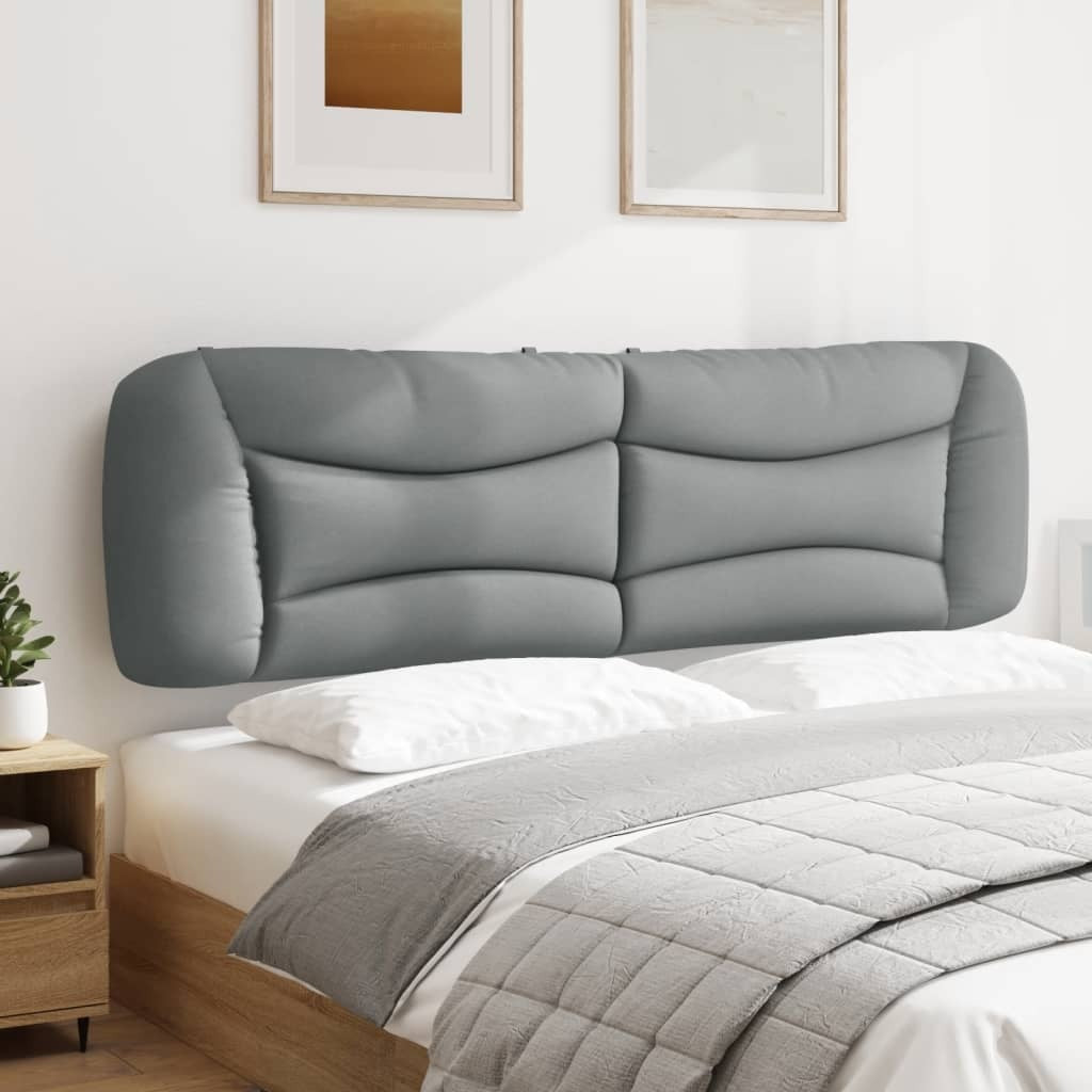 Headboard Cushion "Hvar" Light Gray 76" Fabric