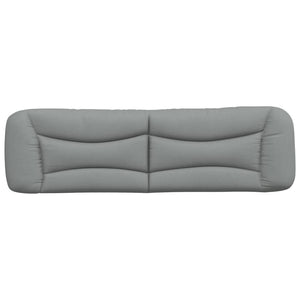 Headboard Cushion "Hvar" Light Gray 76" Fabric