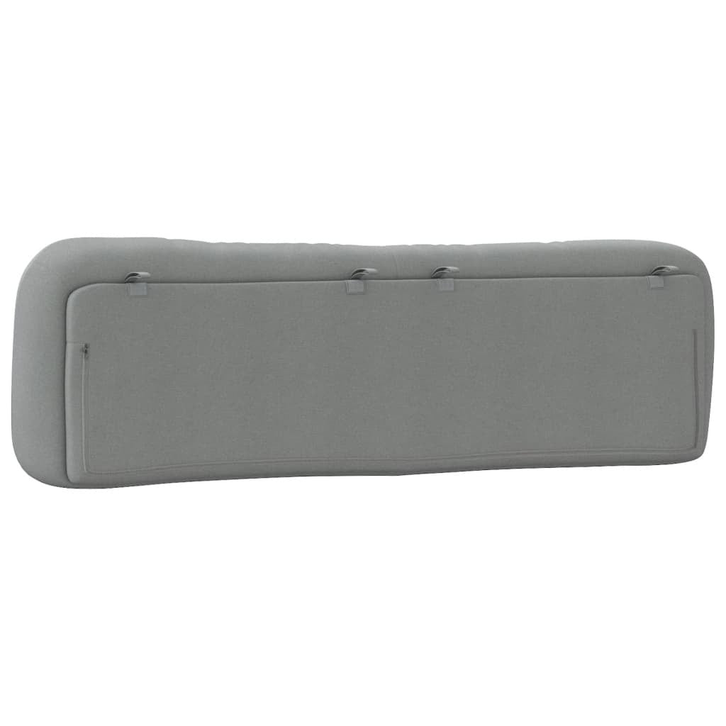 Headboard Cushion "Hvar" Light Gray 76" Fabric