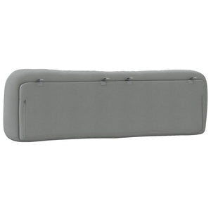 Headboard Cushion "Hvar" Light Gray 76" Fabric