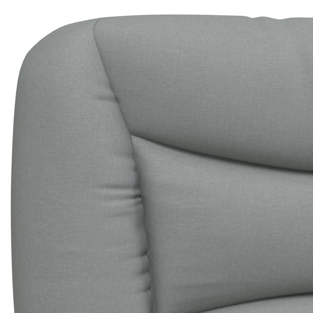 Headboard Cushion "Hvar" Light Gray 76" Fabric