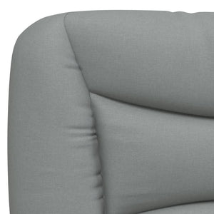 Headboard Cushion "Hvar" Light Gray 76" Fabric